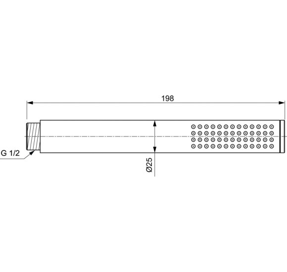 Ideal Standard Idealrain Atelier metalinė dušo galvutė, PVD spalvos, BC774AA