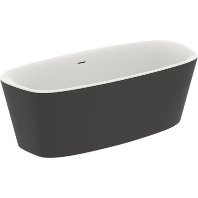 Ideal Standard Dea laisvai pastatoma vonia baltas vidus, juodi šonai, K8720V3