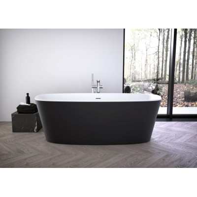 Ideal Standard Dea K8721V3 laisvai pastatoma akrilinė vonia 180x80 cm, juodos matinės spalvos