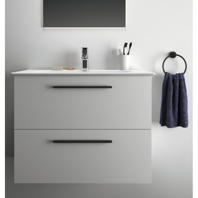 KOMPLEKTAS: Ideal Standard I.Life A vonios spintelė su praustuvu 80cm, Balta matinė spalva