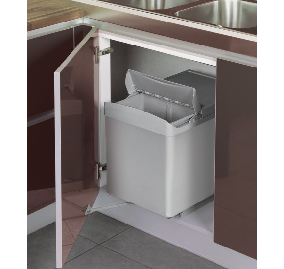 ALVEUS Albio 30 šiukšliadėžė 16l+7,5l+7,5l, 350x475x370