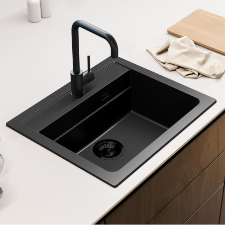 ALVEUS Atrox 30 granitinė plautuvė (Black edition)