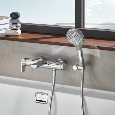 Villeroy&Boch Universal Showers apvalių formų rankinio dušelio laikiklis, tvirtinamas prie sienos (pasirenkama spalva)
