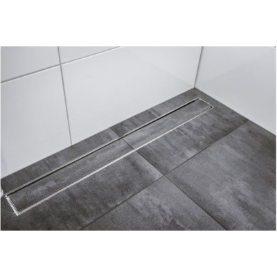ACO ShowerDrain C nerūdijančiojo plieno grotelės, skirtos įklijuoti plytelei