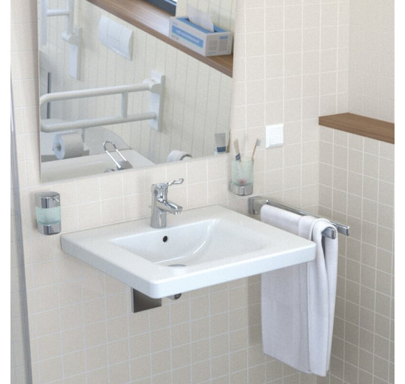 Ideal Standard Connect Freedom pakabinamas praustuvas, pritaikytas neįgaliesiems, 600x555x165