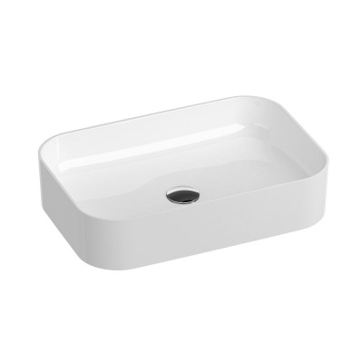 RAVAK pastatomas ant stalviršio Ceramic 550 R Slim praustuvas, baltas