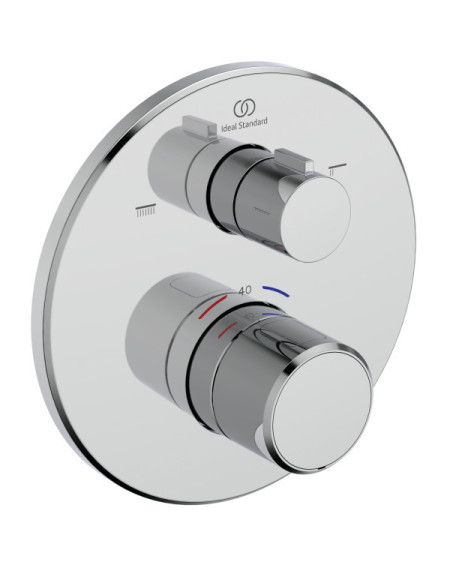 Ideal Standard Ceratherm T25 potinkinis termostatinis maišytuvas dušui/voniai, 2 krypčių