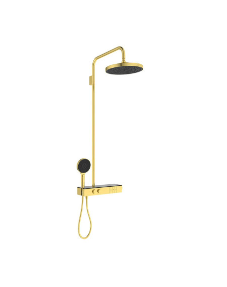 Ideal Standard Ceratherm Solos termostatinė dušo sistema, 3 srovių 300 mm "lietaus" dušo galva