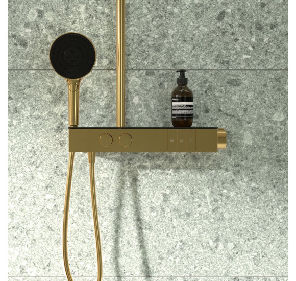 Ideal Standard Ceratherm Solos termostatinė dušo sistema, 3 srovių 300 mm "lietaus" dušo galva