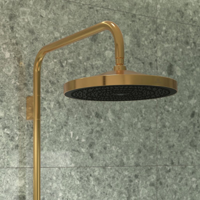 Ideal Standard Ceratherm Solos termostatinė dušo sistema, 3 srovių 300 mm "lietaus" dušo galva