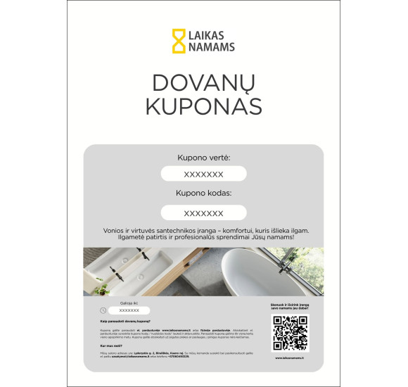Dovanų kuponas 50 Eur
