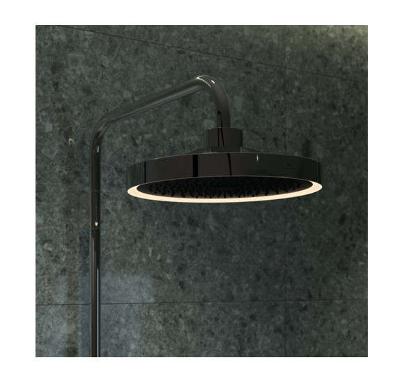 Ideal Standard Ceratherm Solos termostatinė dušo sistema, 330 mm "lietaus" dušo galva su apšvietimu