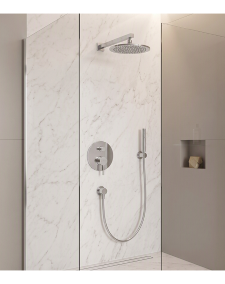 Villeroy&Boch Dawn potinkinė dušo sistema su 250 mm apvalia dušo galva