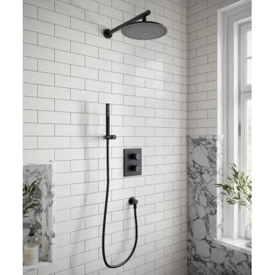 Villeroy&Boch Conum termostatinė potinkinė dušo sistema su apvalia 350 mm dušo galva
