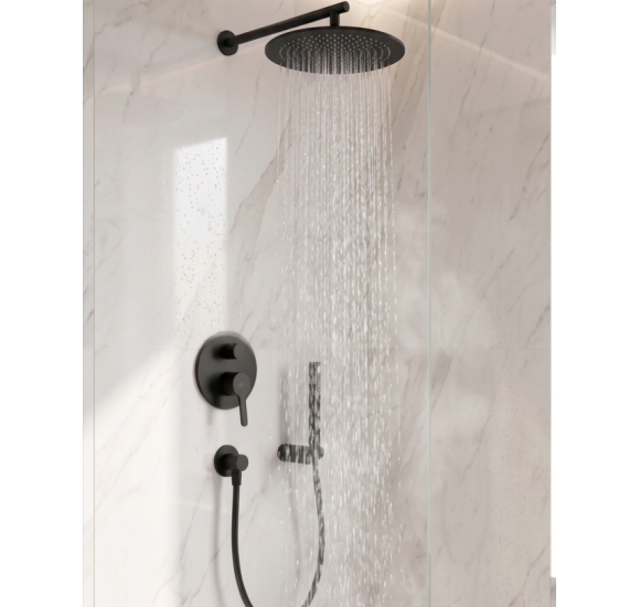 Villeroy&Boch Skyla potinkinė dušo sistema su apvalia 350 mm skersmens dušo galva