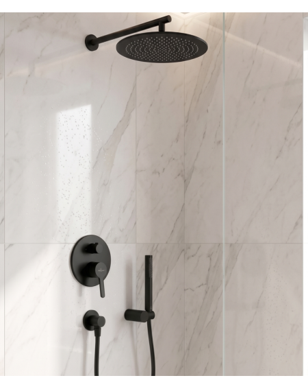 Villeroy&Boch Skyla potinkinė dušo sistema su apvalia 350 mm skersmens dušo galva