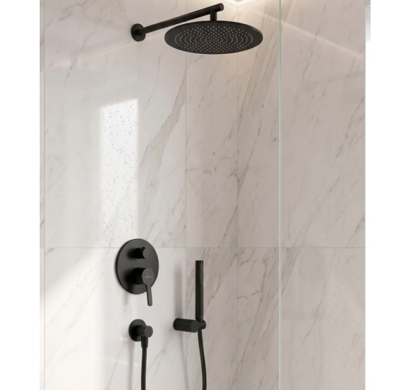 Villeroy&Boch Skyla potinkinė dušo sistema su apvalia 350 mm skersmens dušo galva