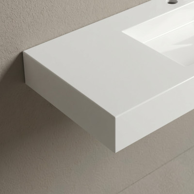 Vispool F-1000 akmens masės praustuvas, 1000x450x90 mm