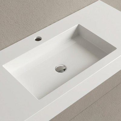 Vispool F-1000 akmens masės praustuvas, 1000x450x90 mm