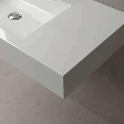 Vispool F-1200 akmens masės praustuvas, 1200 x 450 x 90 mm