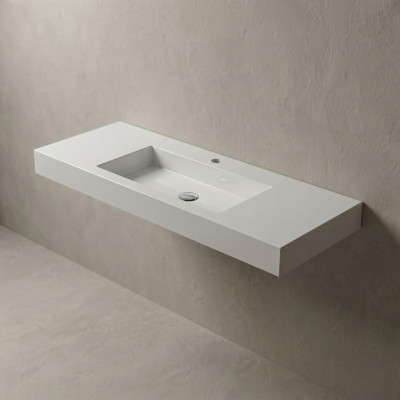 Vispool F-1200 akmens masės praustuvas, 1200 x 450 x 90 mm