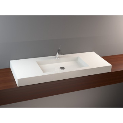 Vispool F-1200 akmens masės praustuvas, 1200 x 450 x 90 mm