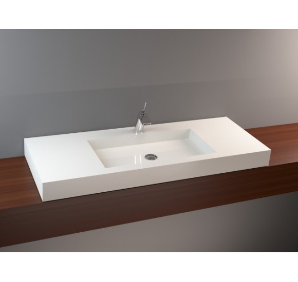 Vispool F-1200 akmens masės praustuvas, 1200 x 450 x 90 mm