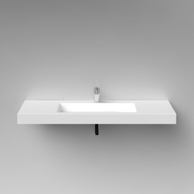 Vispool F-1200 akmens masės praustuvas, 1200 x 450 x 90 mm