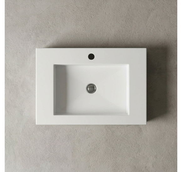 Vispool F-600 akmens masės praustuvas, 600x450x90 mm