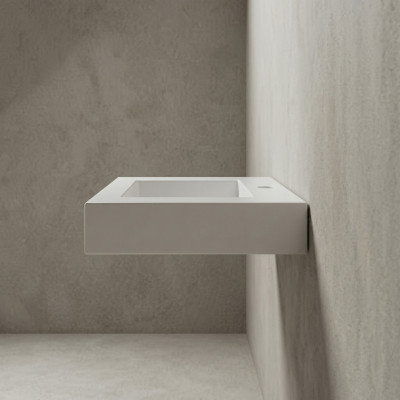 Vispool F-600 akmens masės praustuvas, 600x450x90 mm