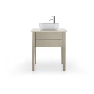 Duravit Luv Pastatomas praustuvas 420x270 su anga maišytuvui (vidus baltas, išorė balta blizgi)