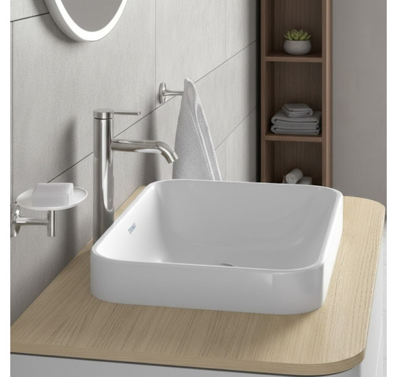 Duravit Happy D.2 Plus įleidžiamas praustuvas 400x400mm