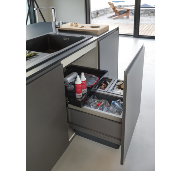 FRANKE FX - 60 šiukšlių rūšiavimo sistema (2-jų arba 3-jų kibirėlių)