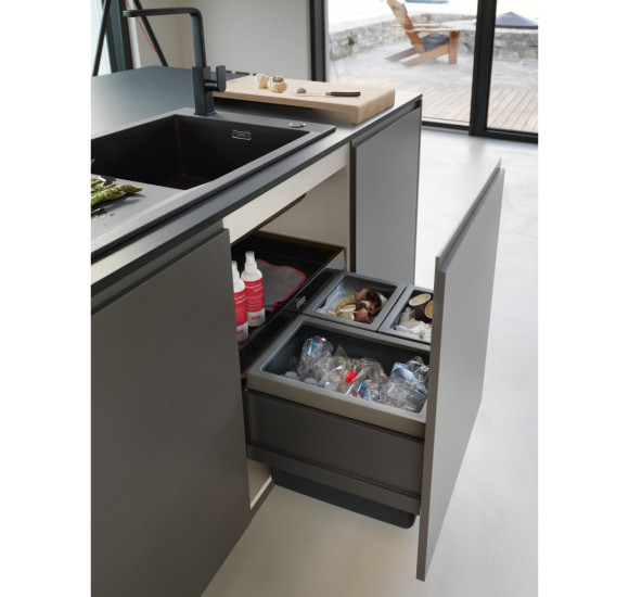 FRANKE FX - 60 šiukšlių rūšiavimo sistema (2-jų arba 3-jų kibirėlių)