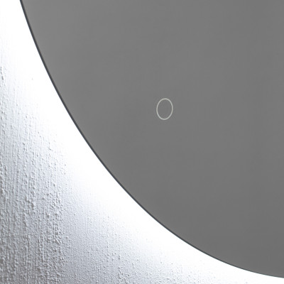 Kamė Organic asimetriškas veidrodis su foniniu LED apšvietimu, 2700-6500 K