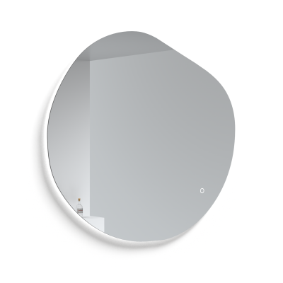 Kamė Organic asimetriškas veidrodis su foniniu LED apšvietimu, 2700-6500 K
