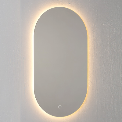 Kamė Oval veidrodis su foniniu LED pašvietimu 2700 – 6500 K