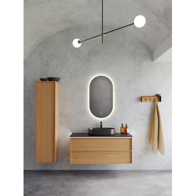 Kamė Oval veidrodis su foniniu LED pašvietimu 2700 – 6500 K