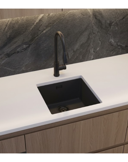 ALVEUS Omni 10 granitinė plautuvė (Black Edition)