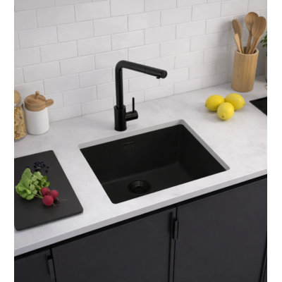 ALVEUS Omni 30 granitinė plautuvė (Black Edition)