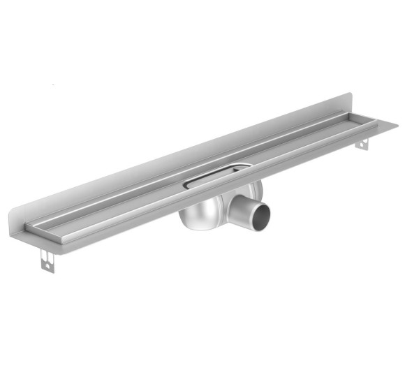 ACO ShowerDrain C latakas, su nerūdijančiojo plieno trapu, montuojamas prie sienos, aukštis  92mm