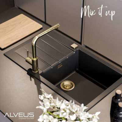 ALVEUS Cadit 40 granitinė plautuvė (pasirenkama spalva)