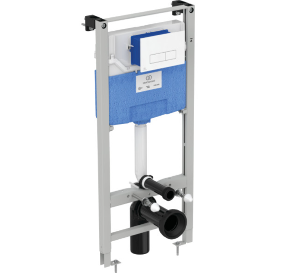 Ideal Standard PROSYS 120 Potinkinis WC rėmas su Oleas M2 baltu nuleidimo mygtuku