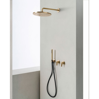 QD MagistroLab Swing potinkinė dušo sistema, 30cm "lietaus" dušo galva, pasirenkama spalva