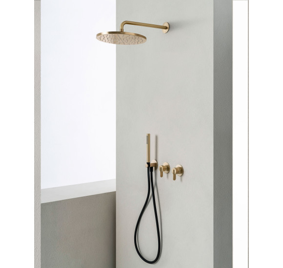 QD MagistroLab Swing potinkinė dušo sistema, 30cm "lietaus" dušo galva, pasirenkama spalva