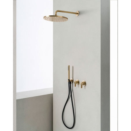 QD MagistroLab Swing potinkinė dušo sistema, 30cm "lietaus" dušo galva, pasirenkama spalva