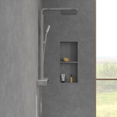 Villeroy&Boch Infinity Showers virštinkinė termostatinė vonios/dušo sistema su kriokline srove