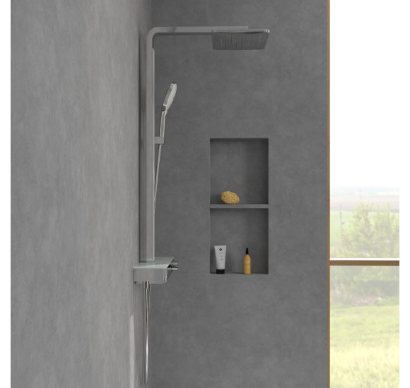 Villeroy&Boch Infinity Showers virštinkinė termostatinė vonios/dušo sistema su kriokline srove