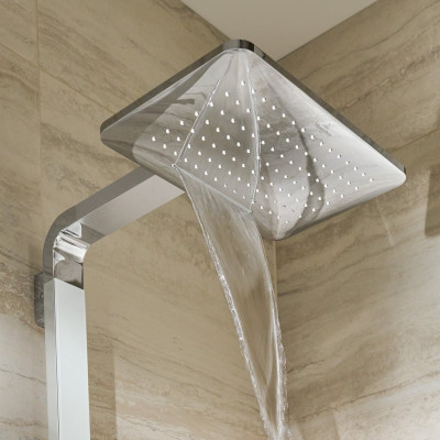 Villeroy&Boch Infinity Showers virštinkinė termostatinė vonios/dušo sistema su kriokline srove