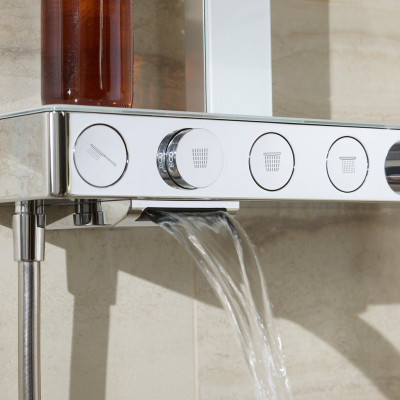 Villeroy&Boch Infinity Showers virštinkinė termostatinė vonios/dušo sistema su kriokline srove